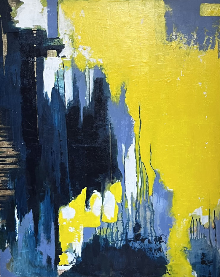 Résonance d'âmes | Oeuvre originale contemporaine d'Artemya, réalisée en Suisse.