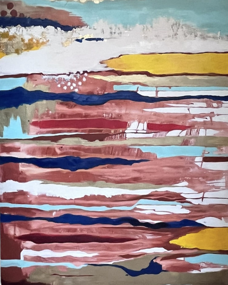 Les murmures du non dit | Oeuvre originale contemporaine d'Artemya, réalisée en Suisse.
